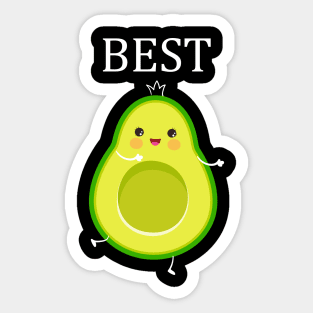 Best Couple Avocado Couple Matching Sticker